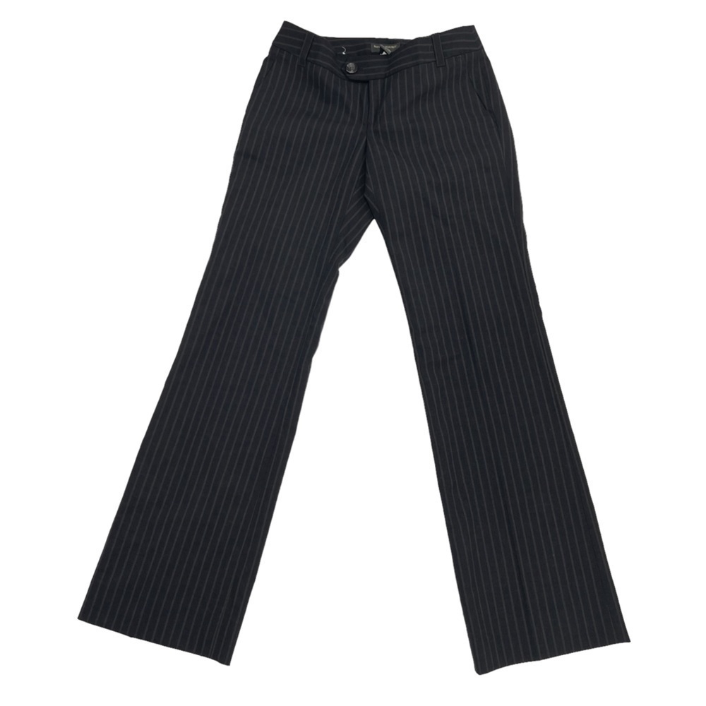 Banana Republic Black Striped Sculpted Boot Cut Pants Size 0 Women’s